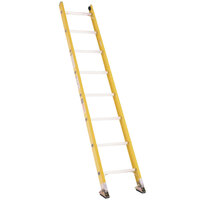 Bauer Corporation 33008 330 Series Type 1A 8' Yellow Fiberglass Straight Ladder - 300 lb. Capacity