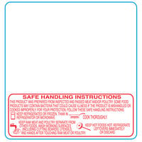 Tor Rey 1378-S/H 58 mm x 60 mm White Safe Handling Pre-Printed Equivalent Scale Label Roll - 12/Case