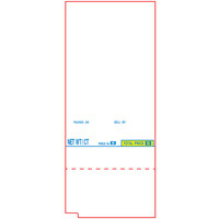 Tec 1680-P 48 mm x 112.7 mm White Pre-Printed Perforated Equivalent Scale Label Roll - 16/Case
