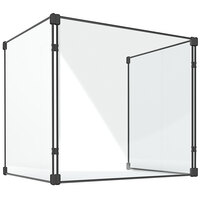 Goff's 34474 22 inch x 16 inch x 20 inch Clear PVC Desktop Personal Safety Cubicle with Fiberglass Frame