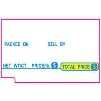 Tec 1640 48 mm x 30 mm White Pre-Printed Equivalent Scale Label Roll - 16/Case