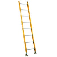 Bauer Corporation 331 Series Safety Yellow Fiberglass Straight Ladder