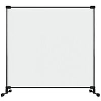 Goff's 34424 24 inch x 24 inch Clear PVC Desktop Personal Safety Partition with Fiberglass Frame