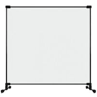 Goff's 34424 24" x 24" Clear PVC Desktop Personal Safety Partition with Fiberglass Frame