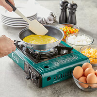 Choice Portable 3-Piece Cooking Kit with 1-Burner Butane Range / Portable Stove, Brass Burner, & Pan - 8,000 BTU