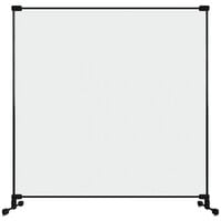 Goff's 34426 30 inch x 30 inch Clear PVC Desktop Personal Safety Partition with Fiberglass Frame