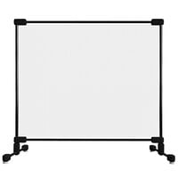 Goff's 34433 18 inch x 15 inch Clear PVC Desktop Personal Safety Partition with Fiberglass Frame