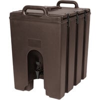 Cambro 1000LCD131 Camtainers® 11.75 Gallon Dark Brown Insulated Beverage Dispenser