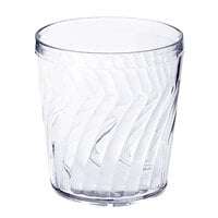 GET 2209-1-CL Tahiti 9 oz. Clear Customizable SAN Plastic Tumbler - 72/Case