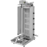 Inoksan PDG105MN-NAT Natural Gas Gyro Machine / 5 Double Vertical Broiler with Mesh Shield - 212 lb. Capacity