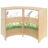 Whitney Brothers WB0438 Nature View 41 inch x 11 3/4 inch x 24 1/4 inch Wood Curve-Out Cabinet