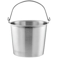 Vollrath 58160 14.75 Qt. Stainless Steel Tapered Dairy Bucket / Pail