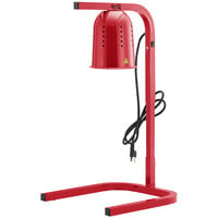Avantco W61RD Red Free Standing Heat Lamp with 1 Bulb - 120V, 250W