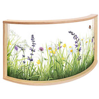 Whitney Brothers WB0517 Nature View 41 inch x 10 1/2 inch x 24 1/4 inch Curved Divider Panel