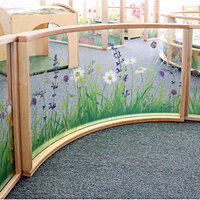 Whitney Brothers WB0517 Nature View 41 inch x 10 1/2 inch x 24 1/4 inch Curved Divider Panel