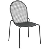 Lancaster Table & Seating Harbor Black Outdoor Side Chair