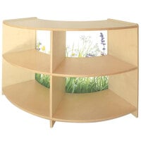 Whitney Brothers WB0437 Nature View 41 inch x 11 3/4 inch x 24 1/4 inch Wood Curve-In Cabinet