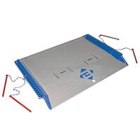 Bluff Manufacturing 15C7248 C Series 72 inch x 48 inch Steel Dock Board with Locking Red Pins - 15,000 lb. Capacity