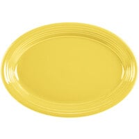 Fiesta® Dinnerware from Steelite International HL458320 Sunflower 13 5/8" x 9 1/2" Oval Large China Platter - 12/Case