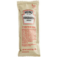 Heinz 12 Gram Horseradish Sauce Portion Packets - 200/Case