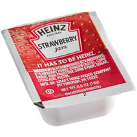 Heinz 0.5 oz. Strawberry Jam Portion Cups - 200/Case
