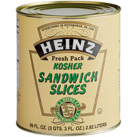Heinz #10 Can Dill Pickle Sandwich Slices - 6/Case