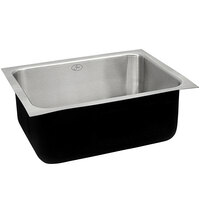 Just Manufacturing US-13518-A 1 Compartment Stainless Steel Undermount Sink Bowl - 16 inch x 11 1/2 inch x 7 1/2 inch