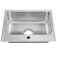 Just Manufacturing SL-2125-A-1 1 Compartment Stainless Steel Drop-In Sink Bowl - 22 inch x 16 inch x 8 inch