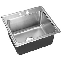Just Manufacturing SLX-1921-A-2 1 Compartment Stainless Steel Drop-In Sink Bowl - 18 inch x 14 inch x 10 1/2 inch