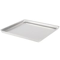 Chicago Metallic Rectangle Aluminized Steel Pre-Seasoned Deep Dish Pizza Pan  - 13 7/8L x 9 3/4W x 2 1/2D