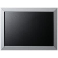 MasterVision PM04155220 24 inch x 18 inch Black Kamashi Silver Frame Chalk Board