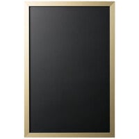 MasterVision PM0325618 24 inch x 16 inch Black Gold Frame Chalk Board