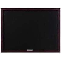 MasterVision PM04016519 24 inch x 18 inch Optimum Black Cherry Wood Frame Chalk Board with Groove