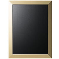 MasterVision PM04156120 24 inch x 18 inch Black Kamashi Gold Frame Chalk Board