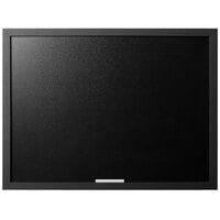 MasterVision PM04011619 24 inch x 18 inch Optimum Black Framed Chalk Board with Groove