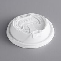 Dart OPT1224TG White Optima ThermoGuard Lid with Reclosable Tab - 1200/Case