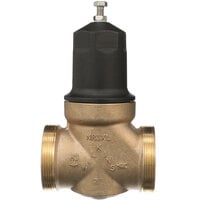 Zurn 2-NR3XLDUC 2 inch Double Union Copper Sweat Connection Water Pressure Reducing Valve with Integral By-Pass Check Valve and Strainer