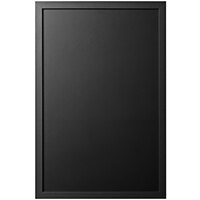 MasterVision PM0325168 24 inch x 16 inch Black Slim Chalk Board