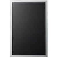 MasterVision PM0325528 24 inch x 16 inch Black Silver Frame Chalk Board