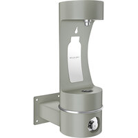 Zurn Elkay LK4405BFFRKGRY EZH2O Gray Non-Filtered Freeze Resistant Outdoor Wall Mount Bottle Filling Station - Non-Refrigerated