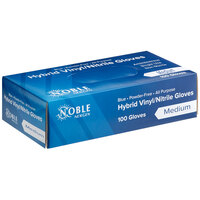 Noble NexGen 3 Mil Thick Blue Hybrid Powder-Free Gloves - Medium - Box of 100