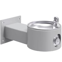 Zurn Elkay LK4405GRY Gray Non-Filtered Outdoor Wall Mount Drinking Fountain - Non-Refrigerated
