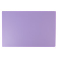 18 inch x 12 inch x 1/2 inch Purple Polyethylene Cutting Board