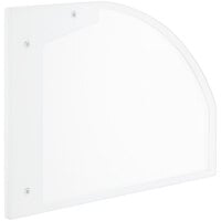 Avantco 22476369 Glass Panel with White Trim for WHAC Air Curtain Merchandisers