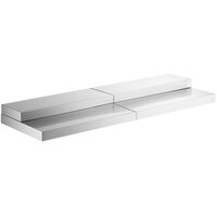 Avantco 22477485 Stainless Steel Steps for 51 inch Open-Air Merchandisers