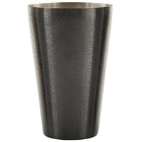 Tablecraft 10555 28 oz. Black Stainless Steel Cocktail Shaker with Acid Etching Finish