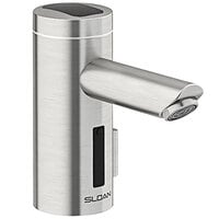 Sloan 3335070 Optima Brushed Nickel Solar Powered Deck Mounted Sensor Faucet with 5 3/8" Spout, Side Mixer, and 0.5 GPM Aerated Spray Device