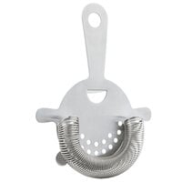 Tablecraft 10472 Brushed Stainless Steel 4-Prong Hawthorne Cocktail Strainer