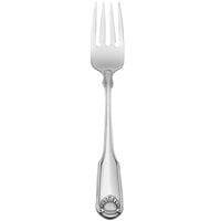 Oneida 2496FSLF Classic Shell 6 3/4 inch 18/10 Stainless Steel Extra Heavy Weight Salad / Dessert Fork - 36/Case