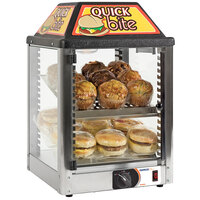Nemco 6457 Countertop Hot Food Display / Merchandiser with Two Shelves - 120V, 350W